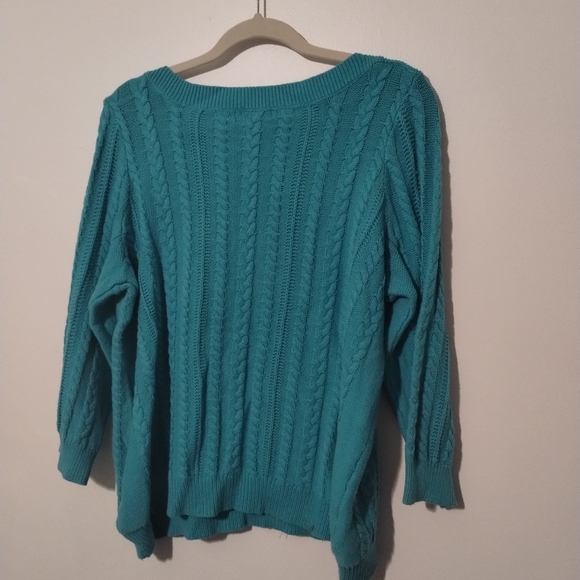 Nice turquoise Chaps sweater - Picture 2 of 4